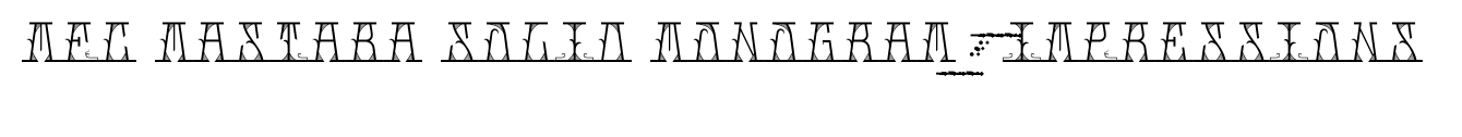 MFC Mastaba Solid Monogram 250 Impressions